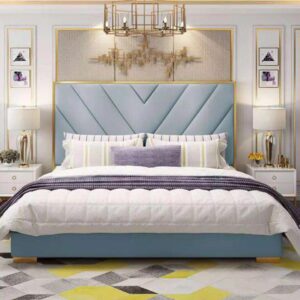 Gilma Pvc Luxury Upholstered Bed Frame 0 X 140 Cm Multicolor FOS-FUAE-1417-1M