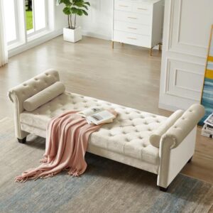 Ripple FURNITURE Upholstered Settee Chaise Lounge bench and footstool