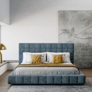 Alto Square Upholstered Bed Frame 45 X 50 X 100 Cm Multicolor FOS-FUAE-1438-1M