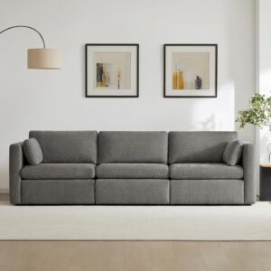 Ripple FURNITURE Mordern Designn New Elegant Three-Seater Sofa (Grey)