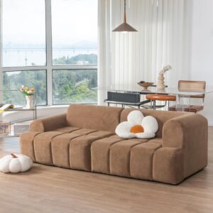 Ripple FURNITURE Modern Modular Sofa For Living Room (Brown)