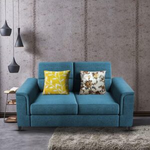 2 Seater Sofa Set for Living Room (Turquise)